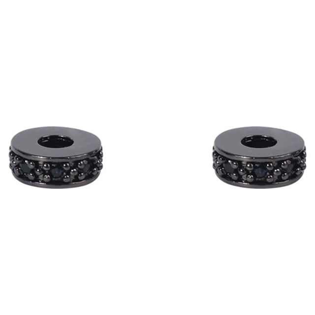 maskred Beads for Bracelets Making Large Hole Spacer Small Zirconia Cubic Bracelet Exquisite Rhinestones for Crafts for DIY Type 8 2Set