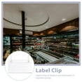 thumbnail image 3 of Homoyoyo 100Pcs Plastic Retail Sign Clips for Shelf Price Holders with Easy Access and Design, 3 of 8