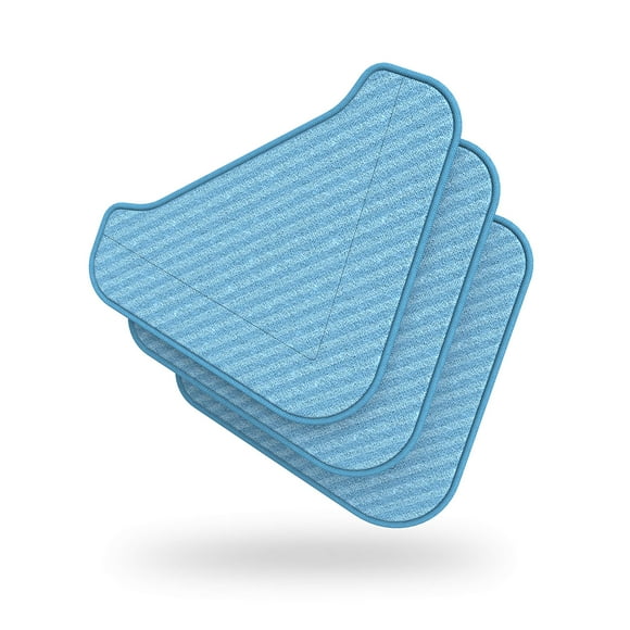 Tampons de Rechange Ultra-Absorbants pour Vadrouille Triangulaire PureClean TG Nettoyeur Vapeur avec Nouvelle Tête de Vadrouille Triangulaire - Lot de 3