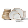 thumbnail image 1 of 32 PCS Dinnerware Set Ceramic Plates and Bowls Sets Service for 8 White, 1 of 6