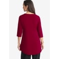 thumbnail image 2 of Jessica London Women's Plus Size High Low Buckle Tunic, 2 of 4