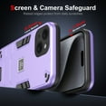 thumbnail image 3 of Feishell Military Shockproof iPhone 14 Plus Case [2 Layer Structure][Military Grade Anti-Drop] Hard Slim Camera Protection Rugged Phone Case, Heavy Duty Protective Case for i14 Plus, Purple, 3 of 7