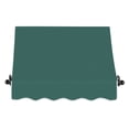 thumbnail image 3 of Awntech 4.38 Ft Charleston Sloped Fixed Awning with Scrolled Iron Arms (52.5in x 24in x 24in), Forest, 3 of 3