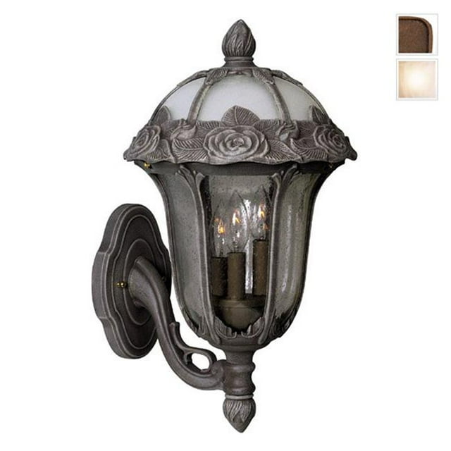 Rose Garden F-3717-CP-AB Large Bottom Mount Light with Alabaster Glass-Copper
