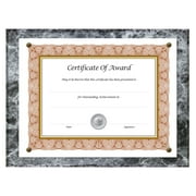 NuDell Award-A-Plaque Certificate Holder, Acrylic/Plastic, 10-1/2 x 13, Black