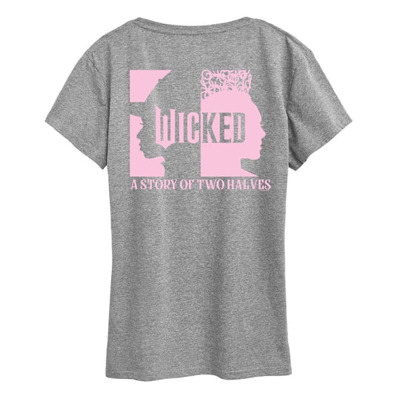 Wicked - A Story Of Two Halves - Women's Short Sleeve Graphic T-Shirt