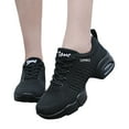 thumbnail image 6 of Women's Sneakers Sports Jazz Shoes for Women Athletic Dance Training Fitness Laces Air Cushion Style, 6 of 9