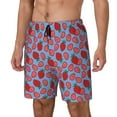 thumbnail image 2 of Fotbe Strawberries Men’s Swim Trunks Quick Dry Swim Shorts Board Shorts with Mesh Lining-3X-Large, 2 of 9