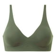 thumbnail image 4 of vigerkar Womens Deep V Bras Comfortable Bras Support Push Up Bralettes Low Cut no Underwire Bras Plunge Seamless Tshirts Bras Green, XL, 4 of 4