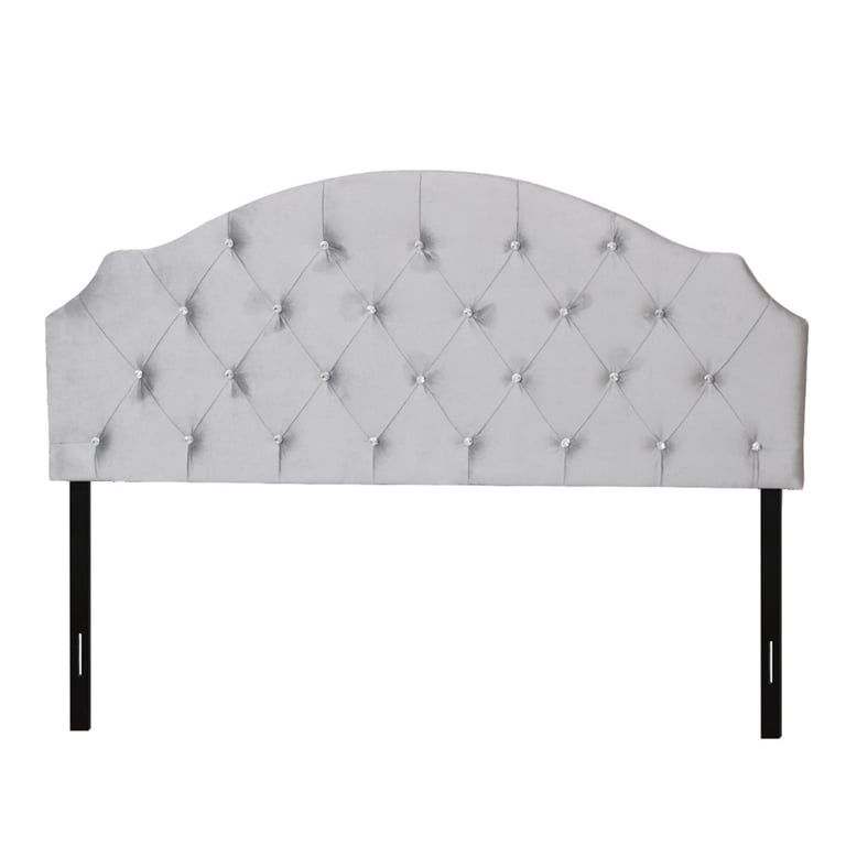 Home Design Evelina Queen Headboard with Diamond Button Tufting photo 3
