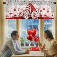 thumbnail image 2 of TIELUTT Red Valentines Day Curtain for Kitchen Curtains 84 Inches Long 2 Panels Set for Living Room Curtains for Small Windows Bedroom Curtains 45 Inches Long Long Curtains 2 Panels Baseball Curtains, 2 of 7
