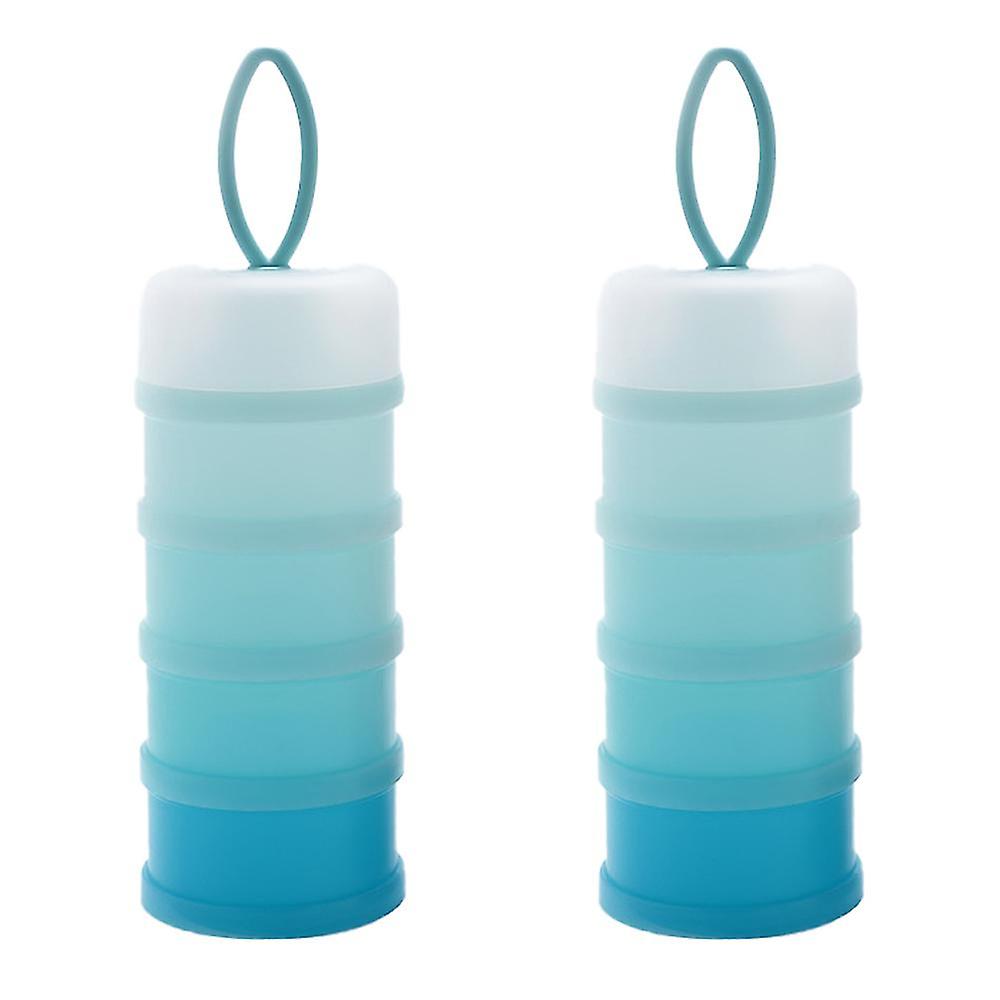 Distributeur De Lait En Poudre Bébé - 4 Compartiments Rotatifs - Récipient Étanche Portable Pour Voyage - 13