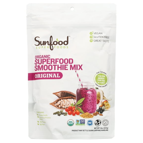 Sunfood Superfoods Organic Superfood Smoothie Powder, 8 oz