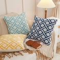 thumbnail image 2 of Geometric Links Accent Decorative Pillow (With/Without Inserts) 18"x18" Set of 2, 2 of 7