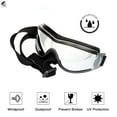 thumbnail image 4 of PULLIMORE 2 Pack Dog Goggles Waterproof Windproof Pet Glasses UV Protection Black Sunglasses with Adjustable Straps, 4 of 10