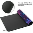 thumbnail image 3 of Purple Japanese City Gaming Mouse Pad XXL 35.4×15.7 in Retro Pixel Neon Vaporwave Anime Street Extended Mousepad 40X90cm with Non-Slip Rubber Base Stitched Edge Large Desk Mat for Gamer Office Home, 3 of 6