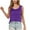 Purple, variant on aidice Women's Satin Silk Tank Tops Sleeveless Crew Neck Tanks Loose Comfy Summer Daily Casual Tops Solid Color