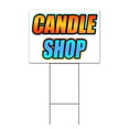 thumbnail image 1 of Candle Shop (18" x 24") Yard Sign, Includes Metal Step Stake, 1 of 6