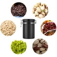 thumbnail image 4 of HURRISE Coffee Stainless Steel Container,Kitchen Sotrage Large Airtight Canister for Coffee,Black, 4 of 7