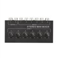 thumbnail image 3 of CX600 Mini Stereo 6 Channel Passive Mixer Portable Audio Mixer 6 in 2 Out Stereo Distributor Volume Control, 3 of 5