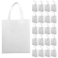thumbnail image 1 of 30 bolsas de compras de tela no tejida en blanco, de colores sólidos, para regalos de fiesta, 1 of 8