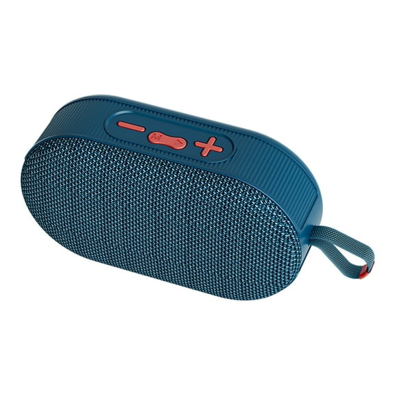 LACKUST Portable Bluetooth 5.3 Speaker, Mini Wireless Speaker with RGB Lights, 8W Stereo Sound, FM Radio, TF Card/USB, Outdoor Travel Blue Speaker