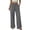 PH115_Gray, variant on Womens Wide Leg Pants Palazzo Casual Flowy Elastic Smock Waist Pant Dressy Long Pull On Lounge Trousers with Pockets Royal Blue XL