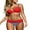 K Red, variant on SHEWIN Womens Bikini Swimsuits Set 2 Piece Bikinis Swimwear Push up Bathing Suits Yellow, Spaghetti Strap