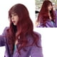 thumbnail image 4 of Peluca Rizada Roja Vino NikouMX Con Flequillo Largo y Rizado 65 cm, 4 of 8