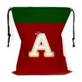 thumbnail image 2 of Taicans 26 Letter Christmas Gift Bags - 12.2x14.96in Red Drawstring Storage Bags,Reusable Holiday Tote for Small Gifts & Tree Decor (Santa/Snowflake Pattern)‌, 2 of 5