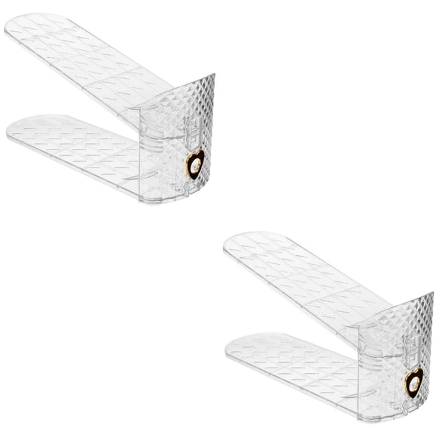 EIMELI 2 Pcs Organiseur d'Espaces pour Chaussures Support d'Étagère à Chaussures à Deux Niveaux pour Entrée Couloir Salle de Bain Salon
