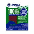 thumbnail image 1 of Blue Dolphin Aluminum-Oxide Sandpaper 100 Grit 9" x 11" Sheet (5 pack), 1 of 4