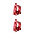 thumbnail image 1 of Greeniant Abrazadera para tija de sillín de bicicleta, abrazadera de tubo de tija de sillín de liberación rápida de aleación de aluminio, Rojo arena 34.9 mm 2piezas, 1 of 6