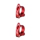 thumbnail image 4 of Abrazadera para tija de sillín Naiovety Aleación de aluminio Rojo arena 34.9 mm 2piezas, 4 of 6