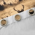 thumbnail image 4 of Feelyou Jungle Deer Elk Blackout Curtains Set of 2 (52x84 Each) for Boys, Rustic Farmhouse Window Curtains, Tree Plant Botanical Curtains and Drapes, Black Out Curtains Decor, 4 of 6