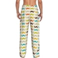 thumbnail image 3 of Daiia Colorful Mustache Men's Sleep Pant with Pockets and Drawstring,Pajama Pants-Medium, 3 of 9