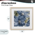 thumbnail image 4 of Stupell Industries Shabby Chic Walk In Beauty Blue Flowers Birch Framed Print Under Glass, 16 x 16, by Lanie Loreth, 4 of 8