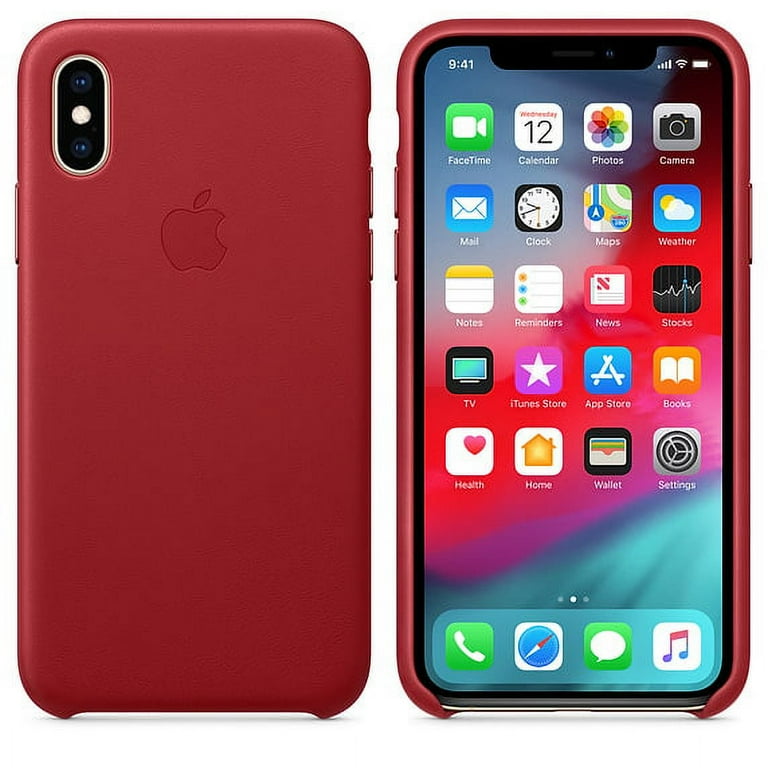 Apple Leather Case for iPhone XS - (PRODUCT)RED - Walmart.com