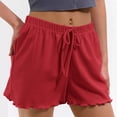 thumbnail image 2 of zbxnLI Women's Pajama Shorts Elastic Waist Casual Lounge Shorts Comfy Pj Bottoms Sleep Shorts, 2 of 7