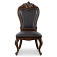 thumbnail image 3 of Furniture of America Alernit Traditional Nailhead Trim Dining Chairs, Dark Cherry (Set of 2), 3 of 12
