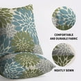 thumbnail image 5 of Blue Green Grey Gray Pillow Covers 16X16 Inch Set of 2, Modern Dahlia Floral Print Decorative Throw Pillow Covers Outdoor Farmhouse Cushion Case for Home Couch Sofa Bed Decoration, 5 of 5