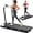 White, variant on COOLHUT Under Desk Treadmill, Walking Pad 3 in 1 Folding Treadmill, Walking Jogging Treadmills for Home Office, 2.5HP Low-Noise Treadmill LED Display and Knob Speed Adjustment, Silver