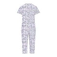 thumbnail image 5 of Puntoco Conjunto de pijama cómodo para mujer Conjunto de pijama y pantalón de manga corta con cuello en V para mujer Conjunto de pijama informal con bolsillos, 5 of 5
