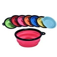 thumbnail image 5 of 350/1000ml Dog Pet Foldable Silicone Bowl Outdoor Travel Collapsible Portable Cat Food Water Container Feeder Dishes, 5 of 7