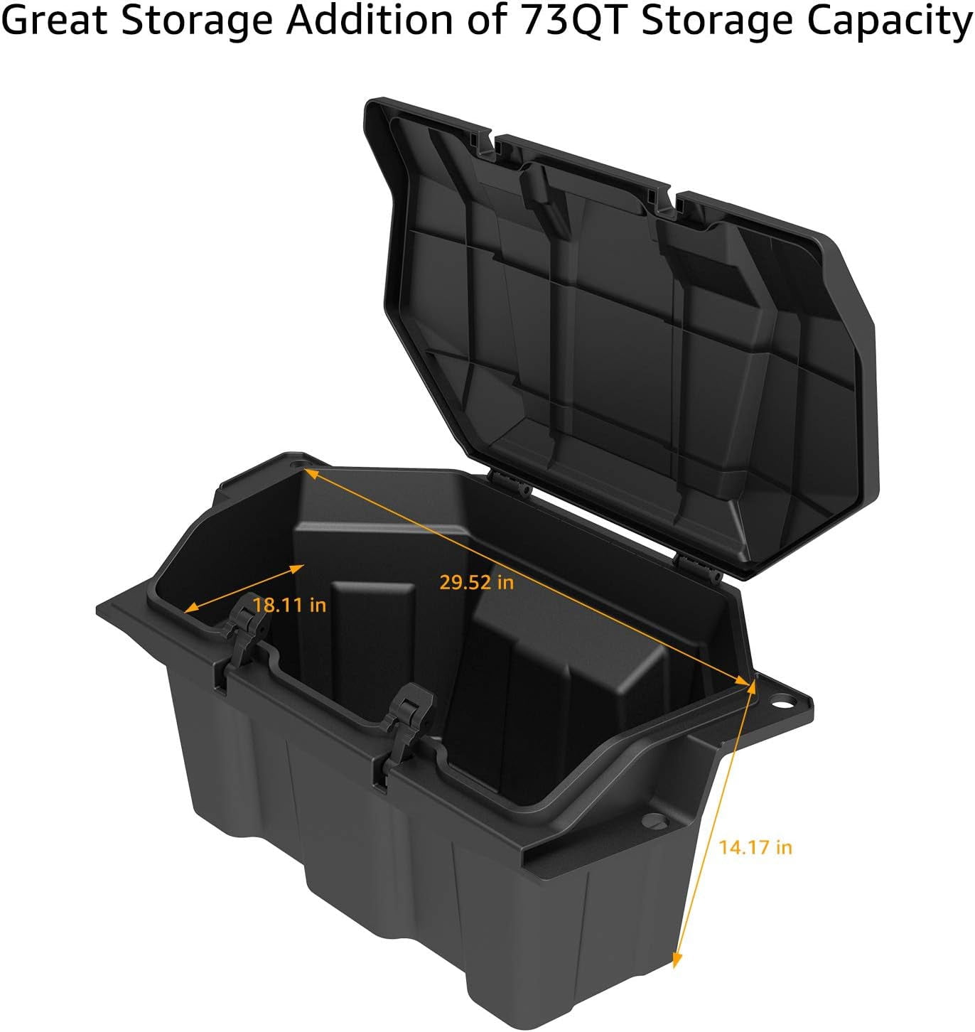 A & UTV PRO 73 QT Rear Cargo Box for 2020-2023 Polaris RZR PRO XP/PRO XP 4