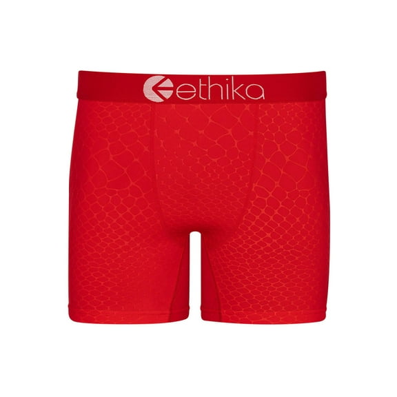 Embossed Python - Red | Mens Mid