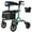 Green, variant on WalkMate Rollator Walker for Seniors with Cup Holder, Upgraded Thumb Press Button for Height Adjustment, 8" Wheels Folding Lightweight Walking Aid with Seat Padded Backrest, Purple