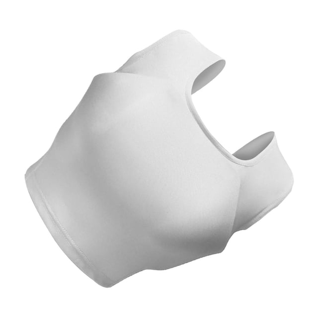 relayinert Karate Chest Protector Women Karate Chest Protector Equipment Workout Impact Resistance Breathable Mesh Cloth Volleyball White M