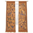 thumbnail image 7 of Boho Yellow Flowers Sheer Curtains 96 Inch Length 2 Panels Set, Spring Abstract Watercolor Floral Leaf Voile Window Treatment Semi Sheer Long Curtains Drapes for Bedroom/Living Room/Kitchen 52"x96"x2, 7 of 7