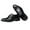 Black, variant on LSLJS Men's Leather Shoes, Men's British Pointed Toe Strap Business Casual Retro Leather Shoes Men's Formal Shoes